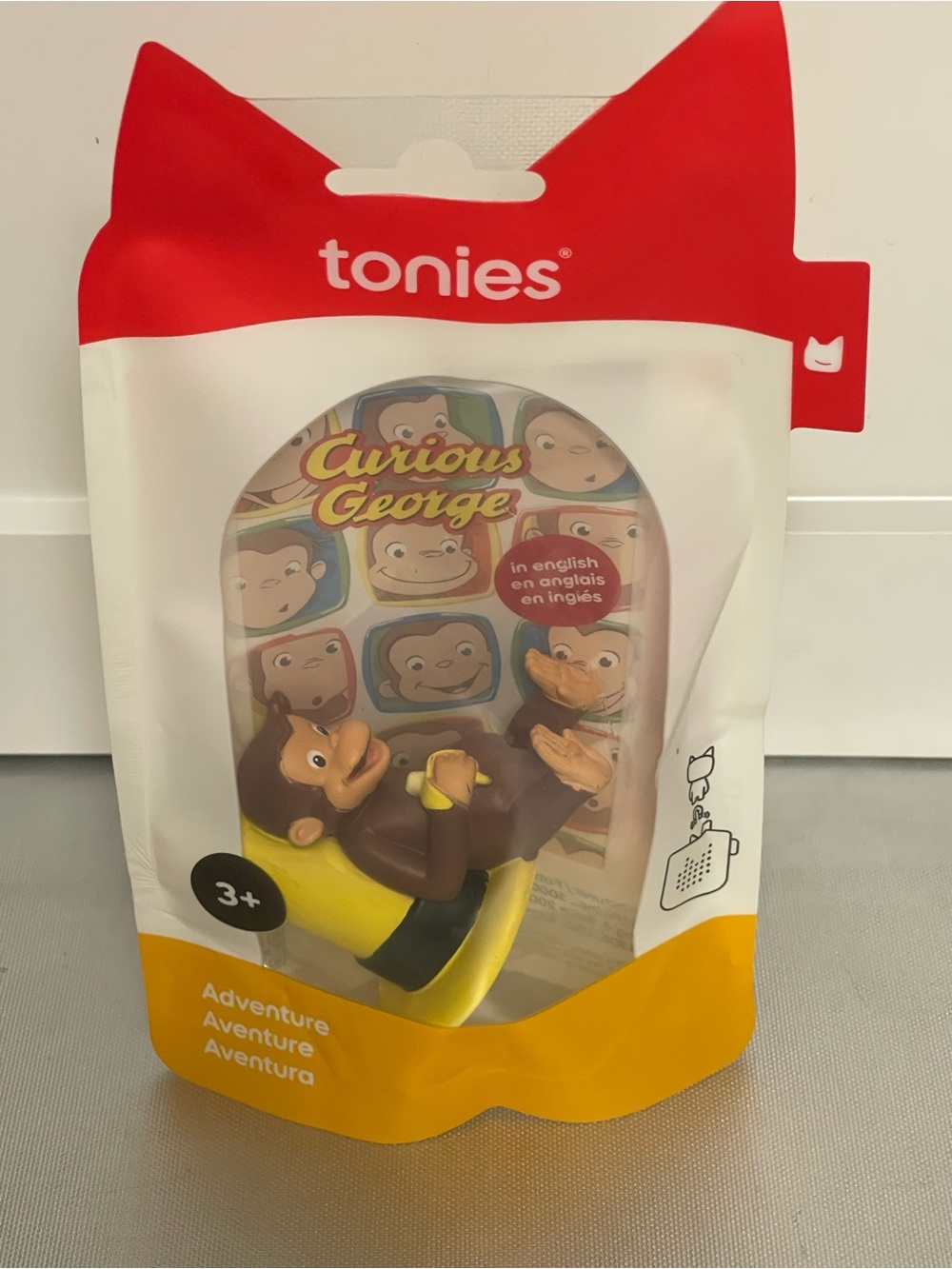Tonies Curious George Adventure Tonie - Brown & Yellow